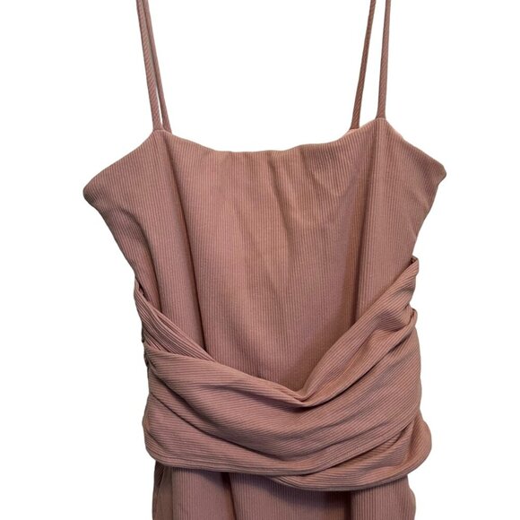 Revolve Brand Privacy Please Mauve Rhoda Tulip Hem Midi Dress Size XS - Picture 3 of 7